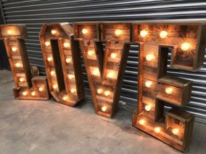 Wooden LOVE Letters