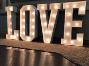 LOVE light up Letters