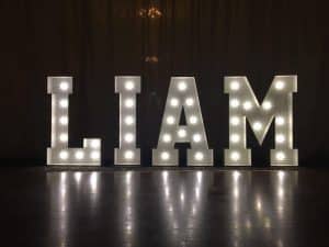 Liam Light Up Letters