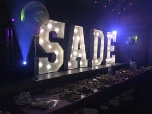 Sade Light Up Letters
