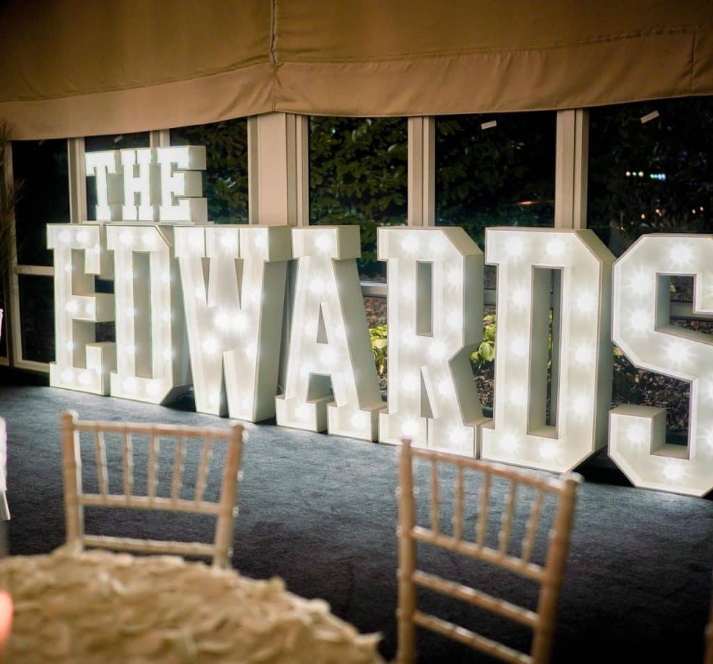 The Edwards Light Up Letters