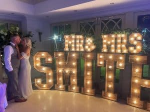 Light up Letters for your wedding day