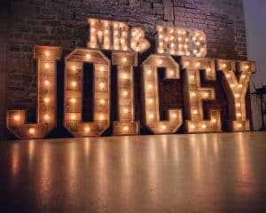 Light up Letters for your wedding day